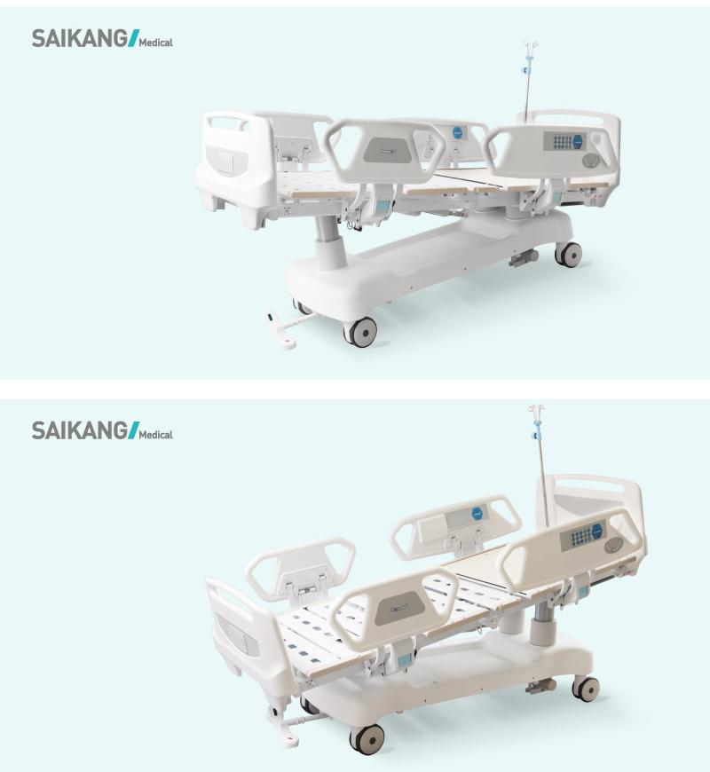 Sk002-9 Modern Hospital Sick Room Beds with Guard Rails