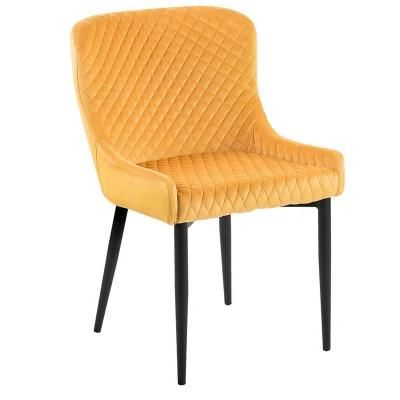 Home Furniture Modern Italian Design Comfortable Upholstered Chair Fabric Dining Chair
