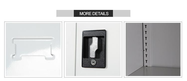 Modern Stainless Metal 3 Door Clothing Storage Locker