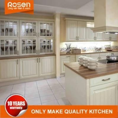 Modern All-Island Design PVC Wood Kitchen Cabinets Furniture