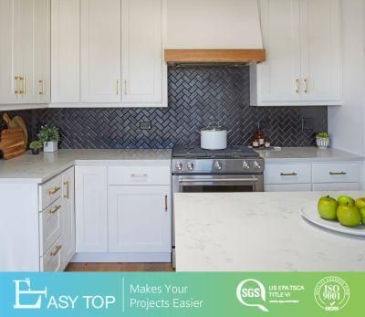Hot Selling Modern Apartment Pastel White Shaker Kitchen Pantry Cabinet