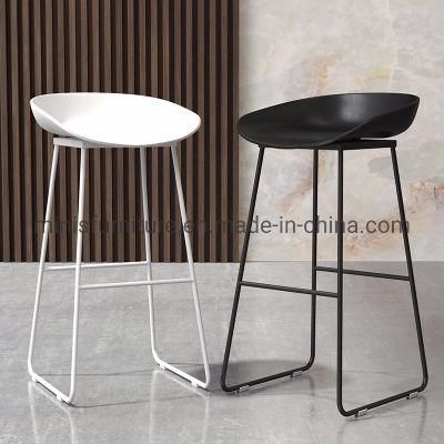 (MN-MBC33) Light Weight Steel Legs Plastic Stackable Bar Chair Furniture