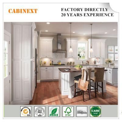 American Style White Shaker Wooden Kitchen Cabinet, Faceframe Cabinets Islands