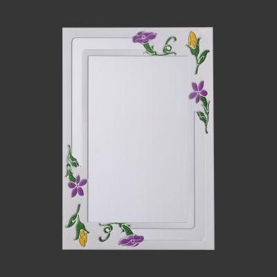 45X60cm 3mm 3.5mm 4mm Frameless Aluminum Decorative Resin Art Bathroom Mirror