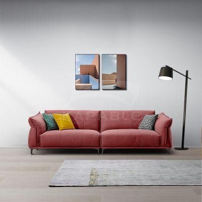 Modern Leisure Living Room Leather Sofa for Home