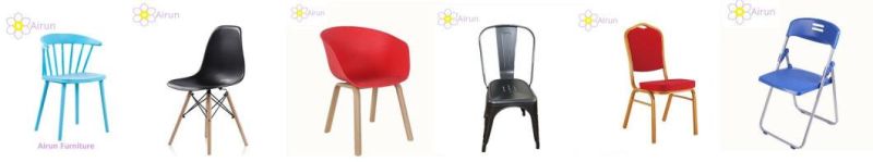 Modern Restaurant Dining Wood Legs Design PP Plastic Chair