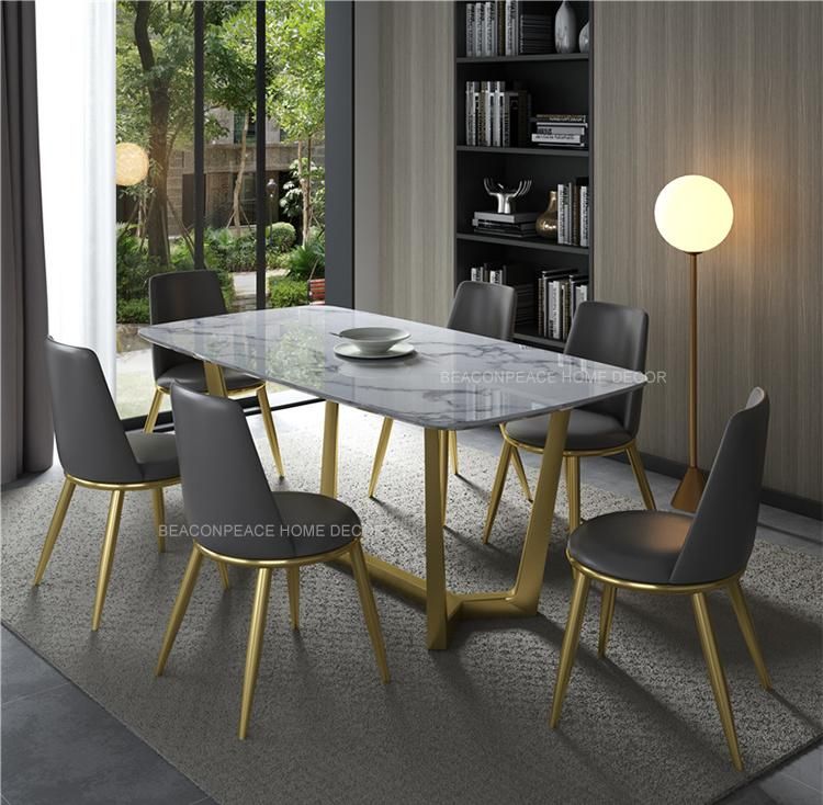 Modern Large Granite Artificial Marble Dining Table