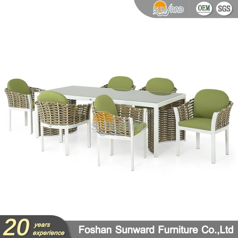 Modern Wicker Rattan Style Dining Room Garden Hotel Villa Dining Furniture