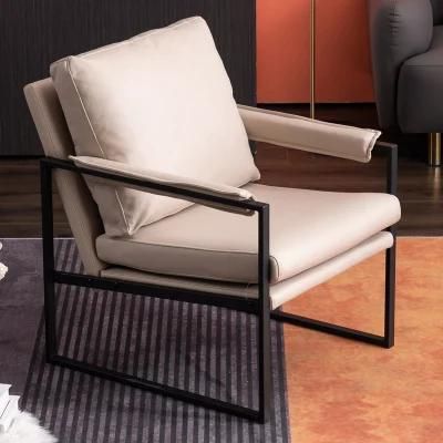 Home Modern Design Living Room Home Hotel Furniture Metal Legs Velvet Armchair Cafe Sofa Chair