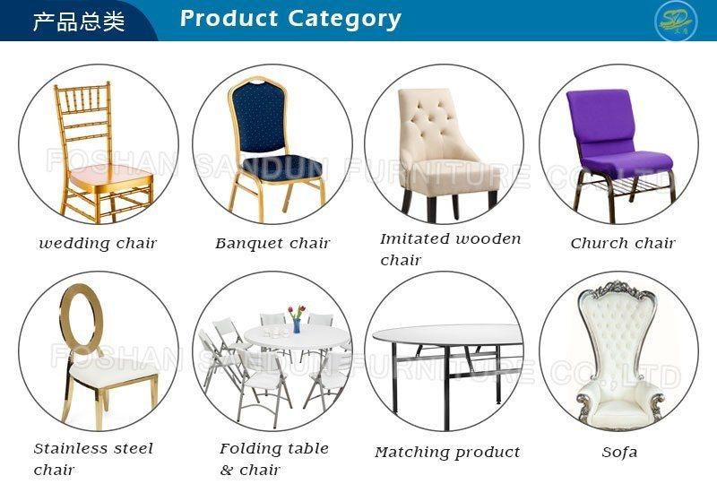 5 Lines Shape Metal Tube Hotel Banquet Dining Chair Furniture