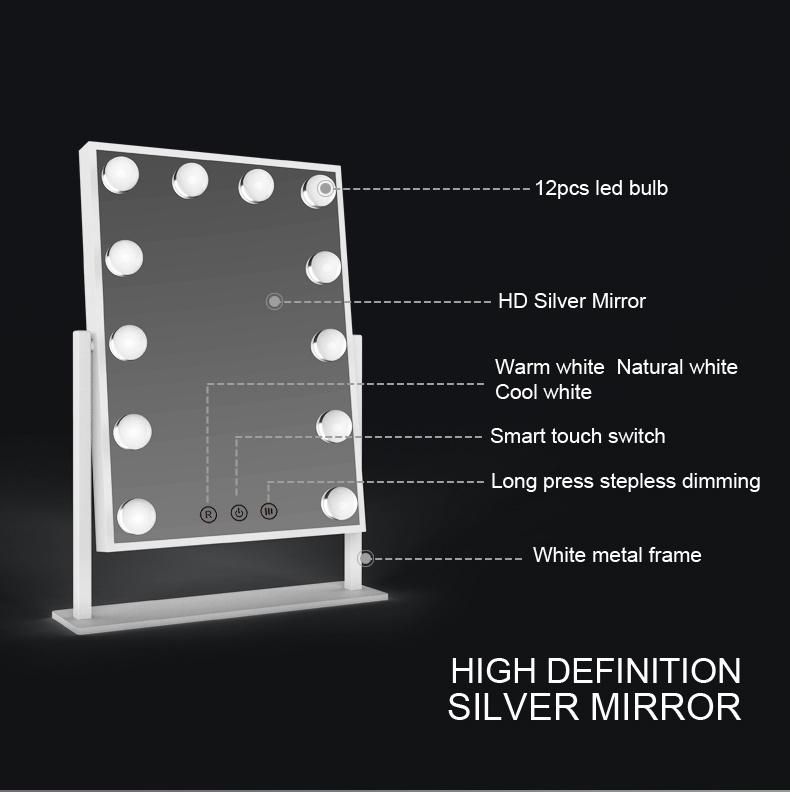 Touch Control Hollywood Style Makeup Cosmetic LED Bluetooth Vanity Mirror