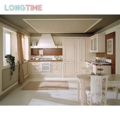 PVC Finish Kitchen Cabinet Home L Shape Wooden Made in China Manufacturer