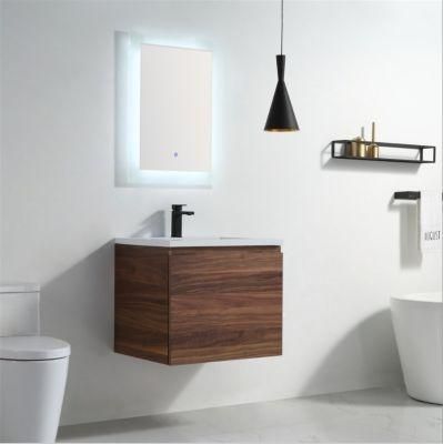 2022 Simple Modern Bathroom Vanity with Ceramics Basin&amp; LED Medicne Cabinet