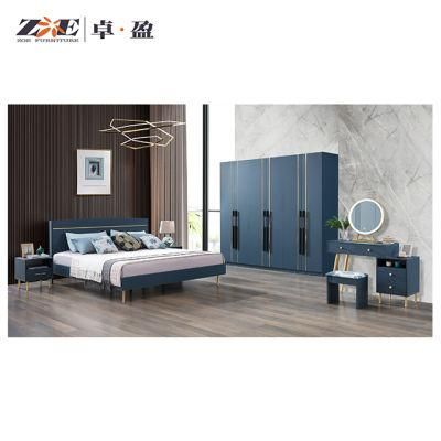 Home Wooden Furniture Modern King Size Bedroom Furniture Set