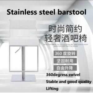 Modern 360swivel Lifting Stainless Steel Bar Stool