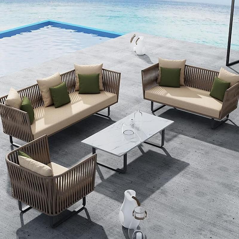7PCS Kd Modern Leisure Wicker Rattan Patio Home Hotel Office Outdoor Garden Furniture Sofa