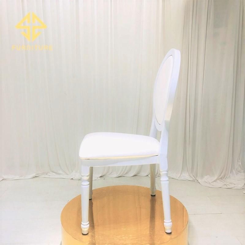 Modern White Metal Wedding Chairs for Event Hotel Banquet Use