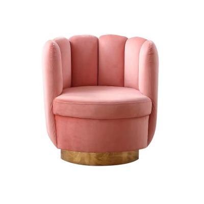 Designer Stylish Fabric Living Room Bedroom Furniture Metal Leisure Sofa Chair