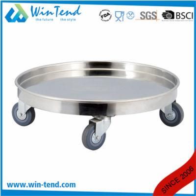 Factory Stainless Steel Hotel Service Transport Trolley for Stock Pot