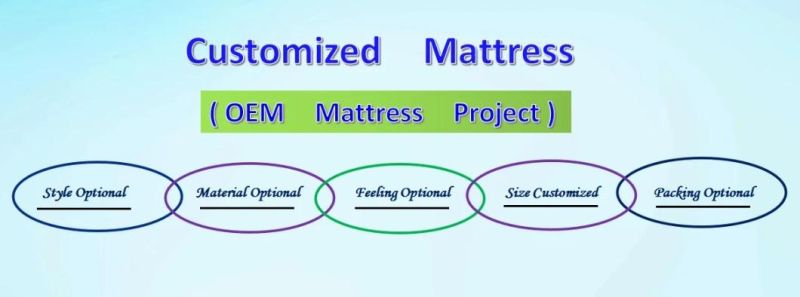 Wholesale Modern Furniture Bedroom Mattresses Roll up Mattress Pocket Spring Mattress with Latex and Gel Foam for Home and Hotel Bed Eb21-5 Queen