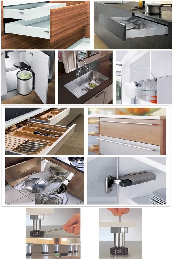 Apartment L Shape Kitchen Cabinet Melamine Kitchen Furniture