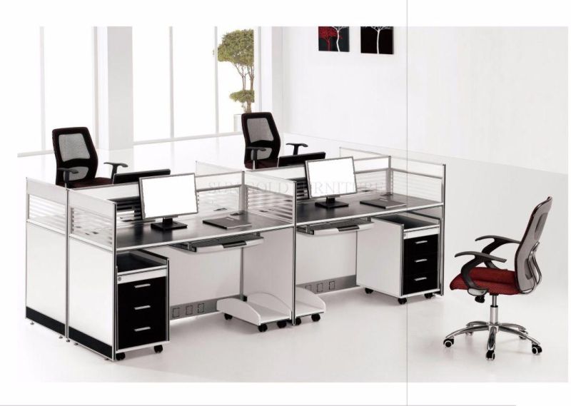 Functional Office Workstation Design Office Desk Use Cabinet Partition (SZ-WST654)
