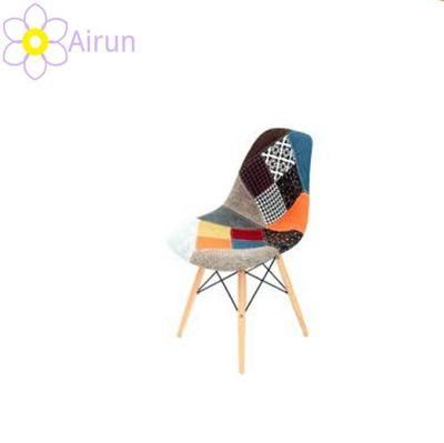Free Sample Italian Style Home Furniture Patchwork Fabric Seat Back Upholstered Modern Dining Chair