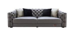 European Modern Design Chesterfield Sofa Hotel Furniture Leather Upholstered Sofa
