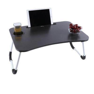 Foldable Bed Computer Desk with Cup Holder