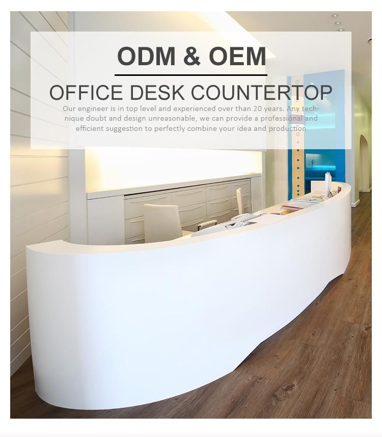 Modern Reception Desk Cashier Customzied Counter Commerical Building Office Table Furniture