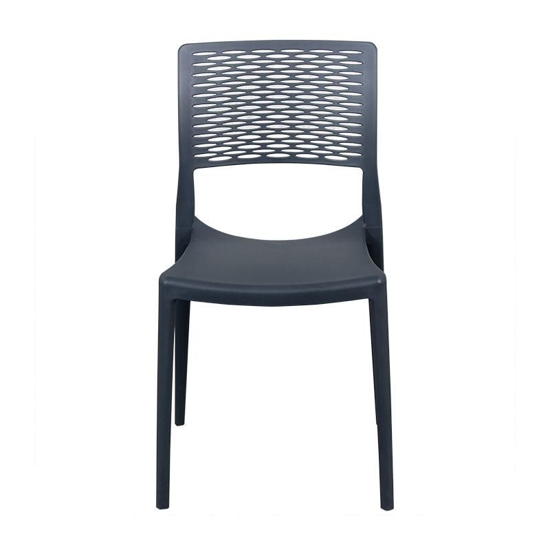 Wholesale Outdoor Furniture Modern Style Garden Furniture Sahara Plastic Chair Eco-Friendly PP Armless Dining Chair