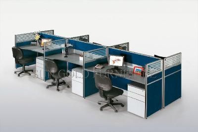 Modern 6 Seats Straight Office Work-Station Partition (SZ-WS65)