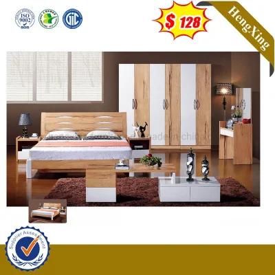 New Design Hotel Double Bed Wooden Bedroom Furniture