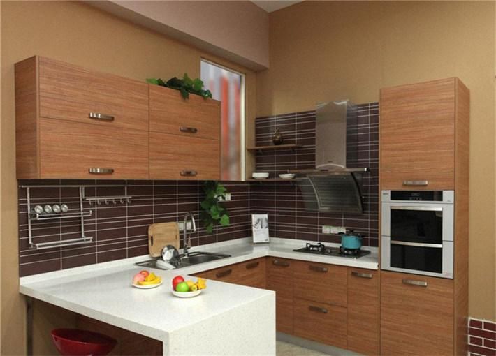 Popular Modular Modern MDF Wooden Laminate Kitchen Cabinet Kitchen Furniture