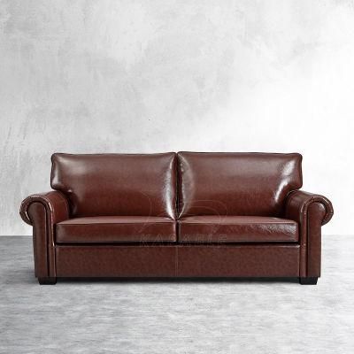 Genuine Leather Lancaster Couch Contemporary Lounge Seating Modern Upholstered Home Furniture Fabric Sofa for Living Room