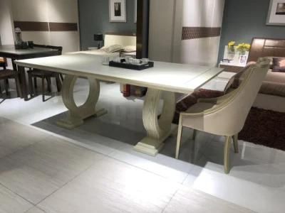 Modern Veneer Design Wooden Dining Table Set