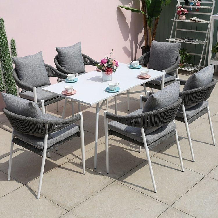 High Quality Custom Leisure Home Modern Rattan Patio Bistro Outdoor Garden Dining Furniture