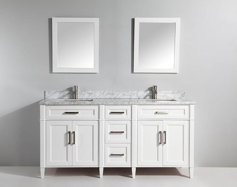 Wholesale New Design Grey 72" Double Sink Bathroom Cabinet