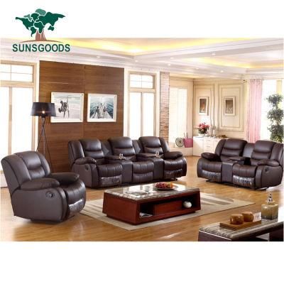 Latest Design Living Room Leather Sofa Set 3 2 1 Seat, Luxury Leather Sofa Set 7 Seater Living Room Furniture