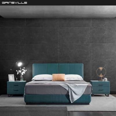Gainsville Modern New Style King Size Velvet Material Bed Home Furniture