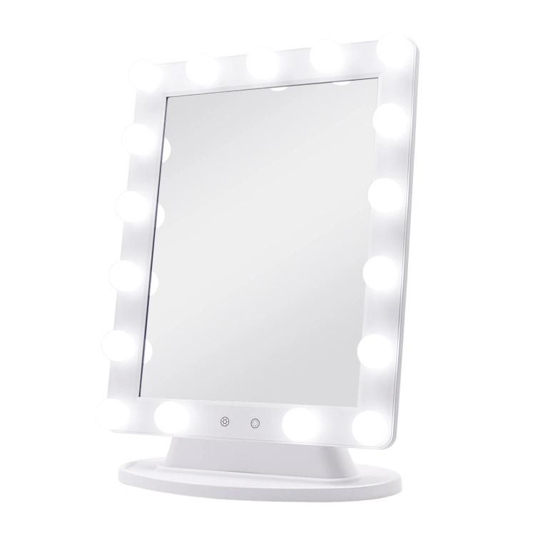 LED Table Vanity Makeup Hollywood Mirror 17PCS Bulbs for Girl Cosmetic