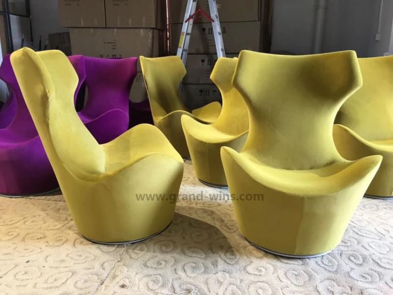 Modern High Back Revolving Chair Living Room Leisure Sofa Chair