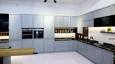 Factory OEM Service Interior Design MDF Chipboard PVC Membrane Kitchen Cabinet