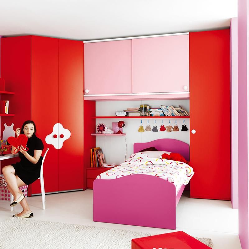 Colorful Children′s Princess Bedroom Furniture Bunk Bed Kids Wooden Furniture for Girl