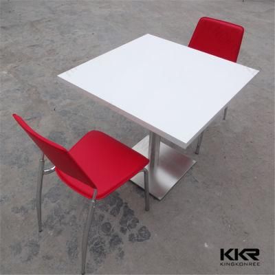 Solid Surface Resin Stone Restaurant Dining Coffee Table