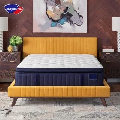 Factory Wholesale Sleeping Well Aussie Queen King Double Full Inch Gel Memory Foam Pocket Spring Mattress