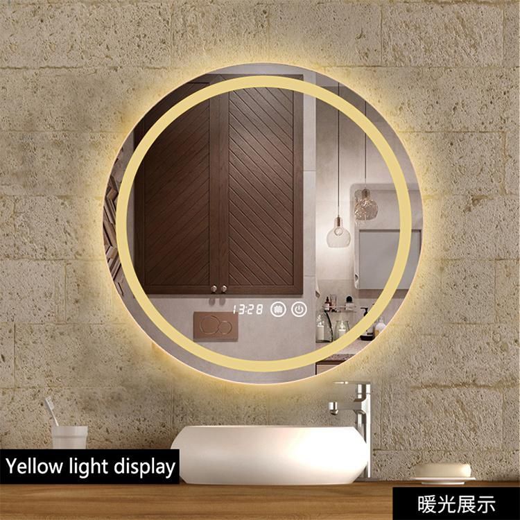 Hotel Wholesale Anti-Fog Intelligent Lighted LED Bathroom Mirror with Touch Sensor