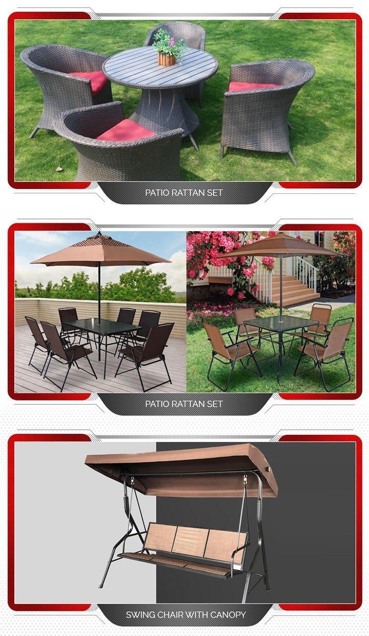 Modern Garden Outdoor Furniture PP Plastic Rattan Stackable Chairs