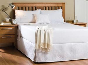 Best Seller Wood Bedroom Furniture High Upholstered Fabric Leather Bed
