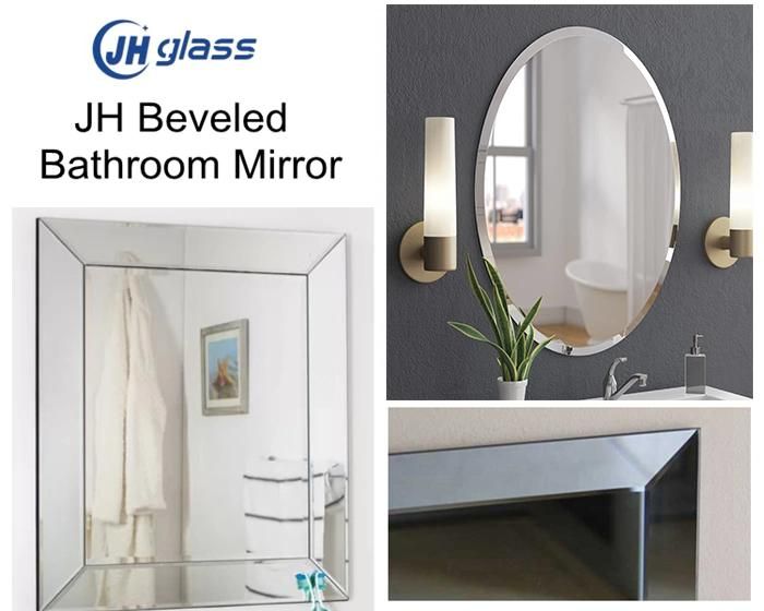 Modern Customized Design Bathroom Irregular Beveled Mirror